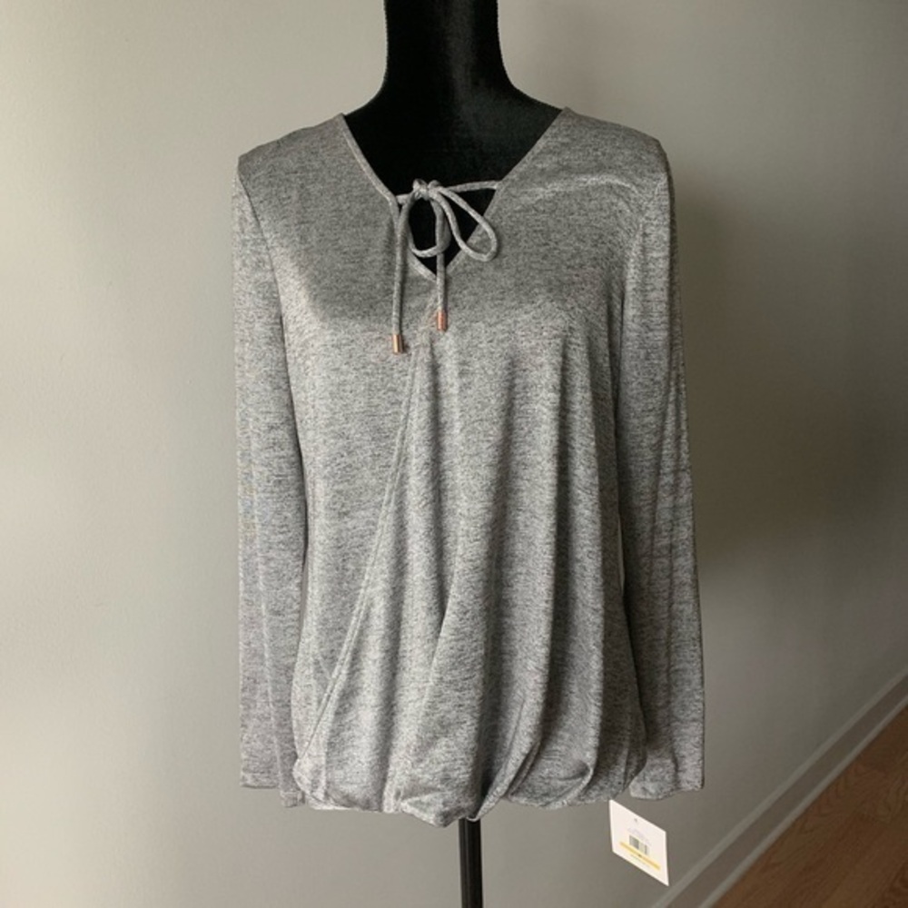 Ellen Tracy Silver Top